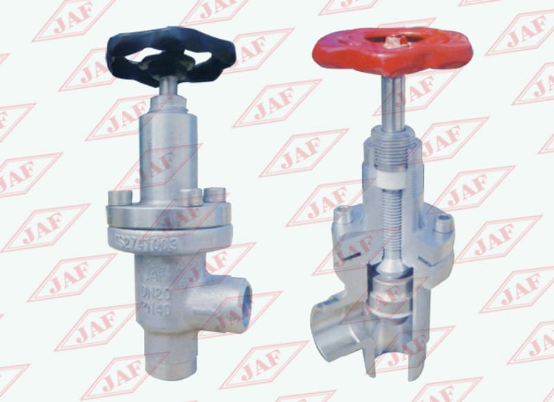 對(duì)焊直角截止閥J64F（B）-25(40）、對(duì)焊直角節(jié)流閥L61F(B)-25(40）